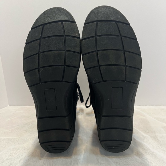 Cliffs by White Mountain Emory Hiking Style Bootie Lace Up Sz 8 Black Nubuck - Picture 5 of 14